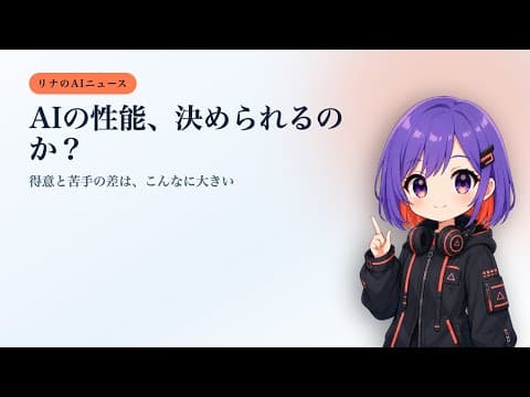 【博士級93%】AIの性能、決められるのか？｜なのにアナログ時計は半分しか読めない